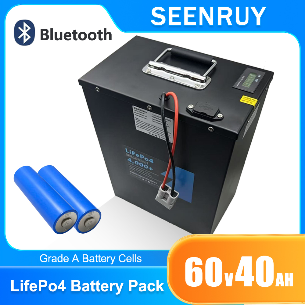 بطارية ليثيوم فوسفات الحديد 60 - مراجعة 60V 50Ah Electric Scooter Battery وسعره