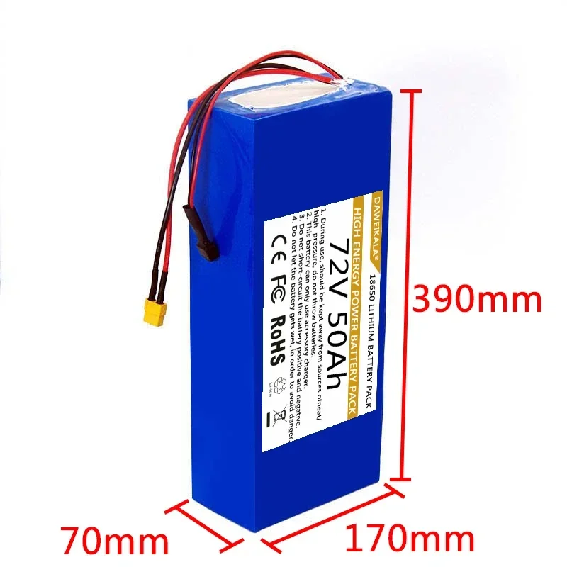 حزمة بطارية 72 فولت 18650 بقدر - مراجعة 60V 50Ah Electric Scooter Battery وسعره