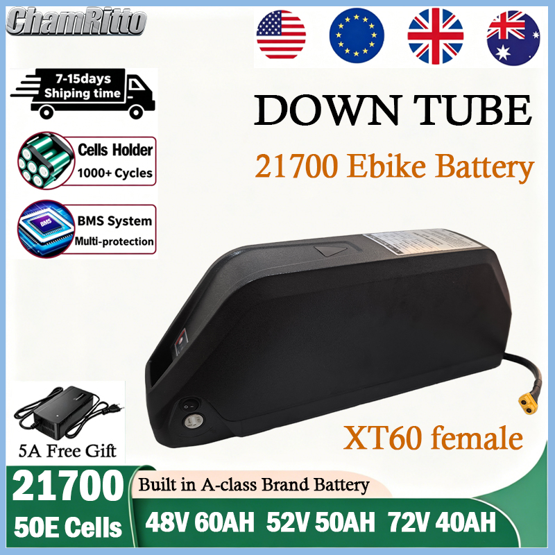 بطارية دراجة كهربائية 48 فولت  - مراجعة 72V 50Ah 21700 Lithium Battery وسعره
