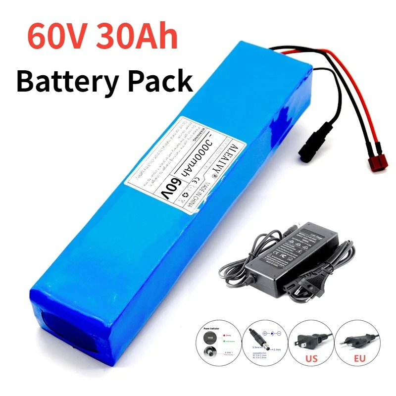 دراجة كهربائية سكوتر 18650 بطا - مراجعة 60V 50Ah Electric Scooter Battery وسعره
